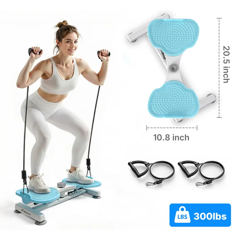 Merach Waist Twist Machine – Toned Abs & Core Trainer, Non-Slip, Ultra-Quiet, No Assembly Required