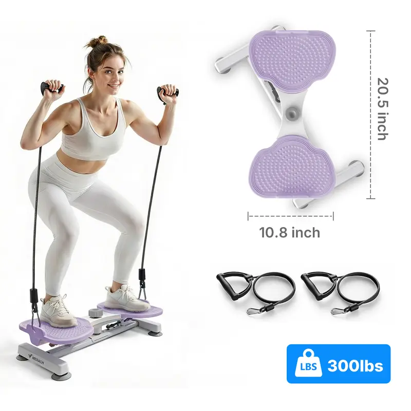 Merach Waist Twist Machine – Toned Abs & Core Trainer, Non-Slip, Ultra-Quiet, No Assembly Required
