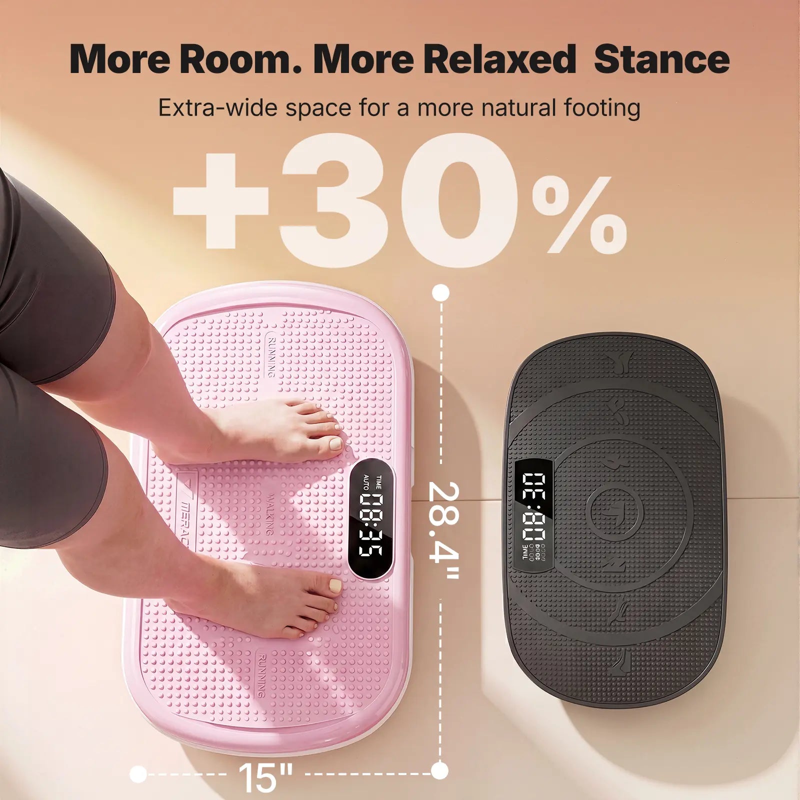 Merach 4D Vibration Plate Exercise Machine – 440LBS Capacity, Bluetooth Remote, 7 Smart Modes, Yoga Bands