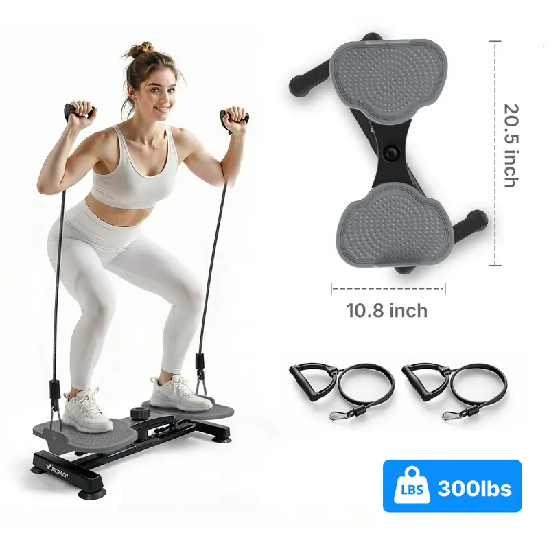 Merach Waist Twist Machine – Toned Abs & Core Trainer, Non-Slip, Ultra-Quiet, No Assembly Required