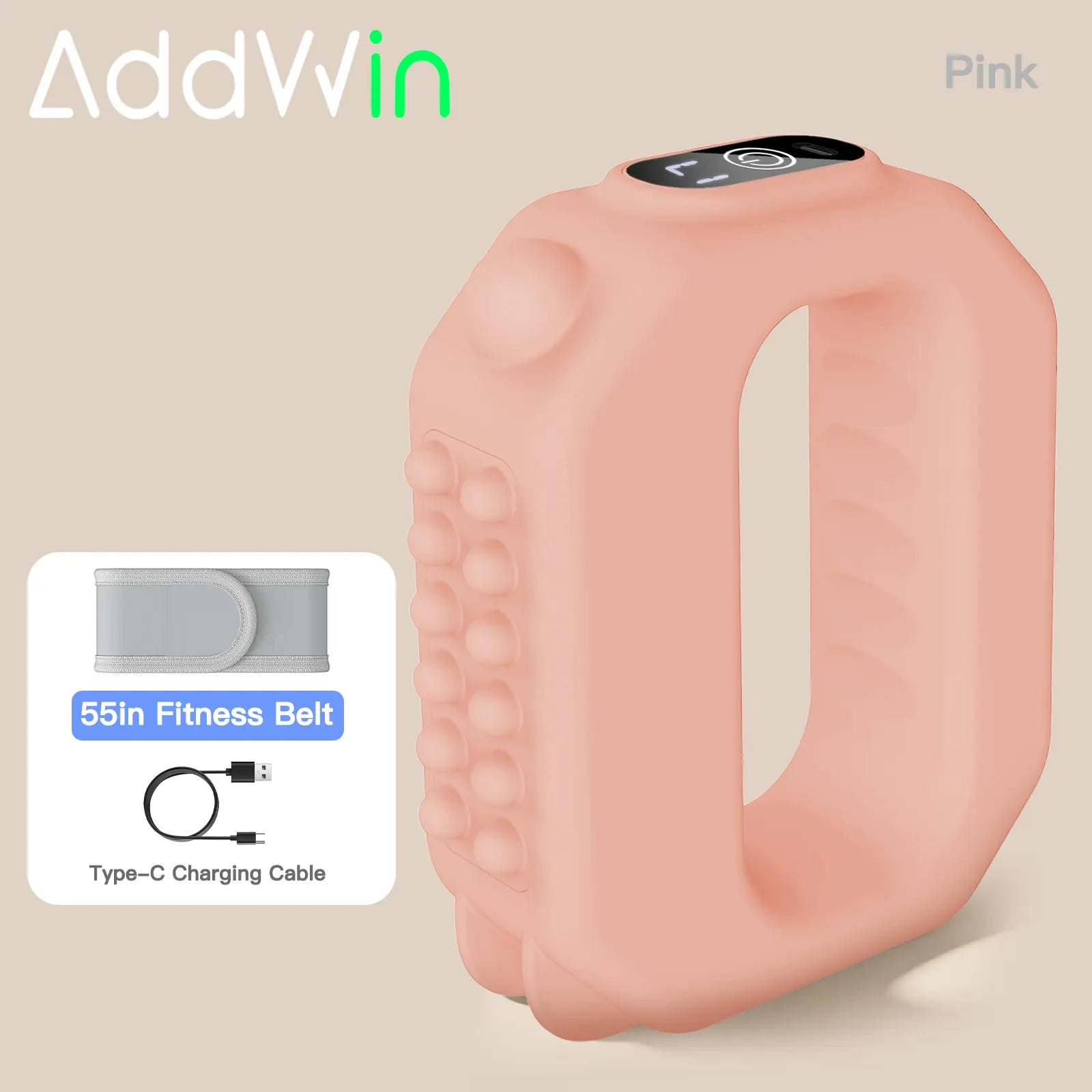 ADDWIN Fascia Ring R10 Mini Muscle Recovery Device – Cordless, Rechargeable, Adjustable Strap