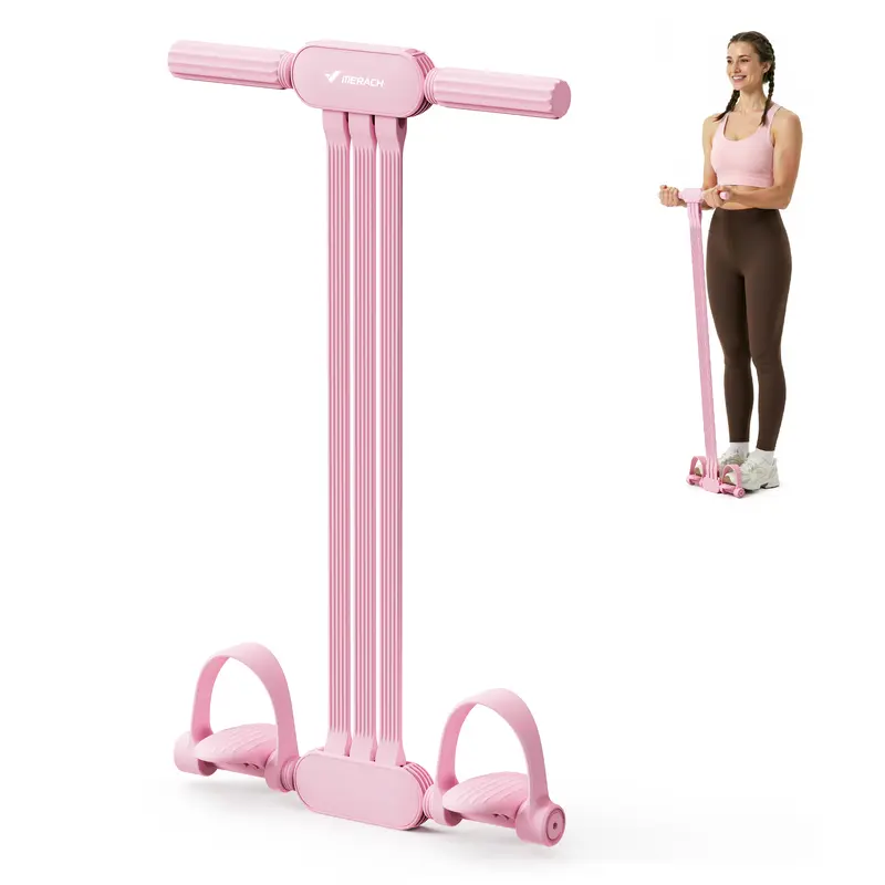 Merach Multifunction Pedal Resistance Band – Full-Body Workout for Home, Yoga, Sit-ups & Core Training