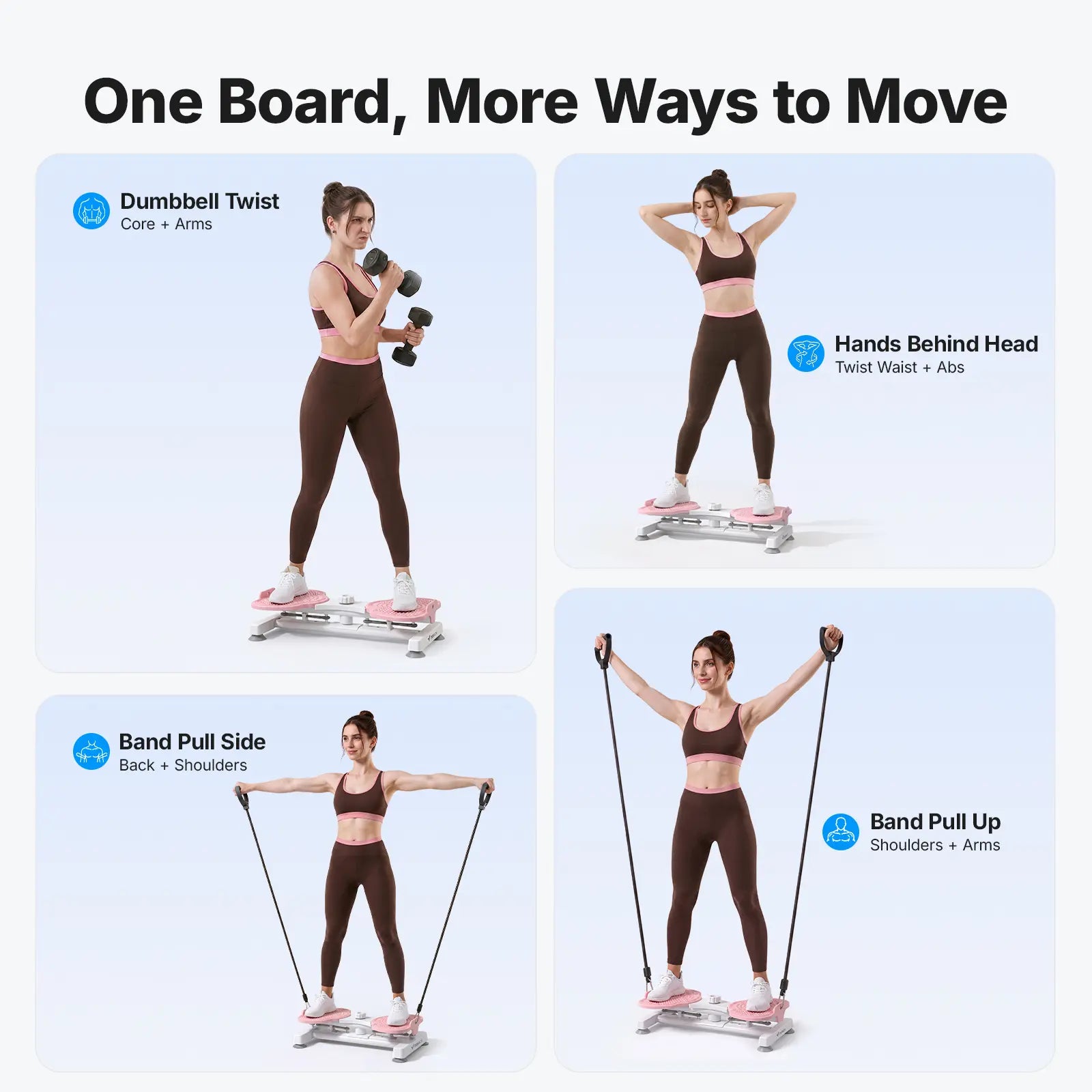 Merach Waist Twist Machine – Toned Abs & Core Trainer, Non-Slip, Ultra-Quiet, No Assembly Required