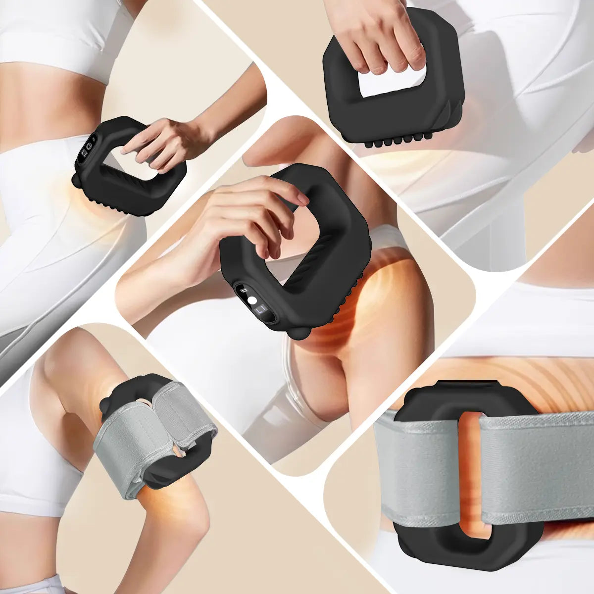 ADDWIN Fascia Ring R10 Mini Muscle Recovery Device – Cordless, Rechargeable, Adjustable Strap