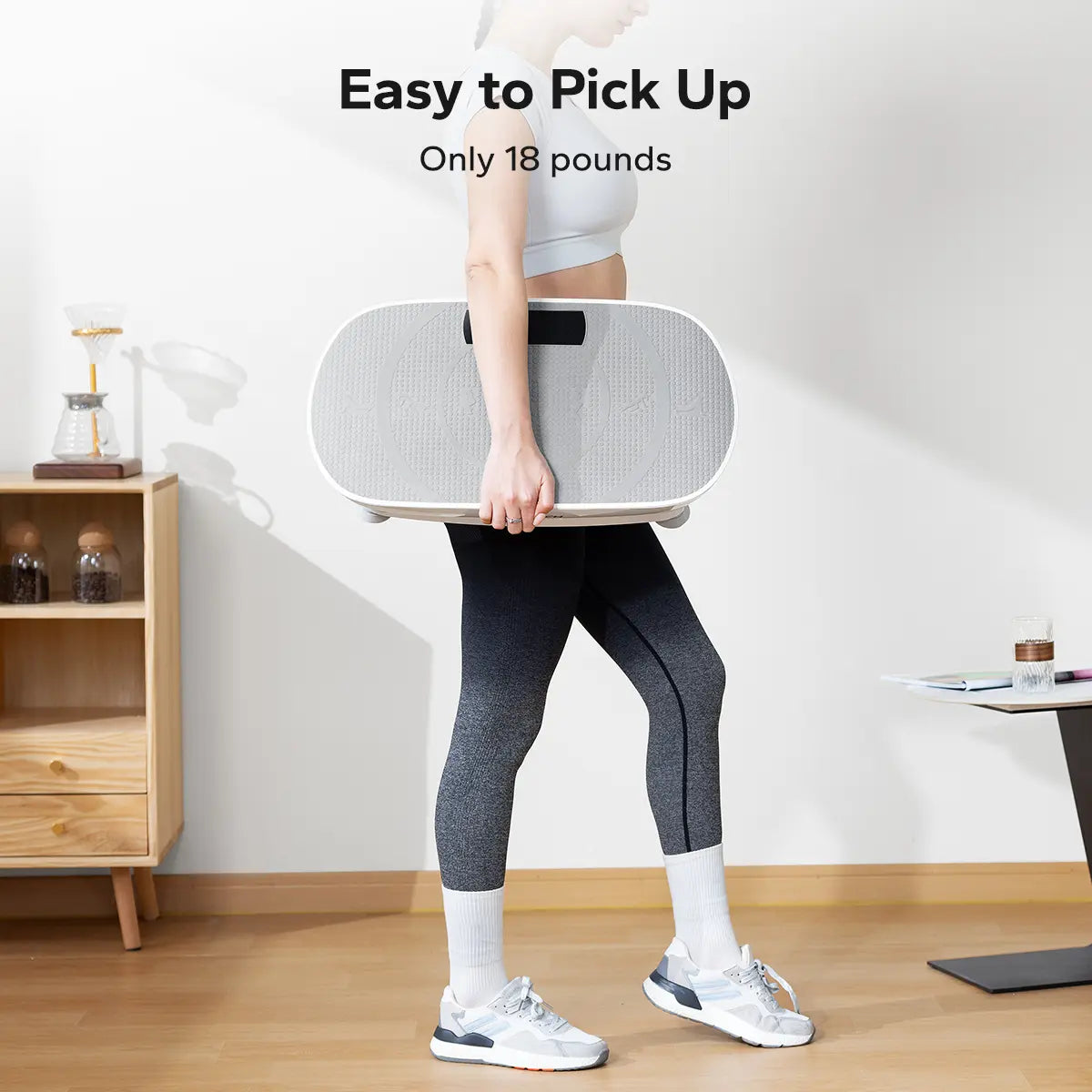 Merach Vibration Plate Exercise Machine – Lymphatic Drainage, Full Body Workout, Max 400LBS