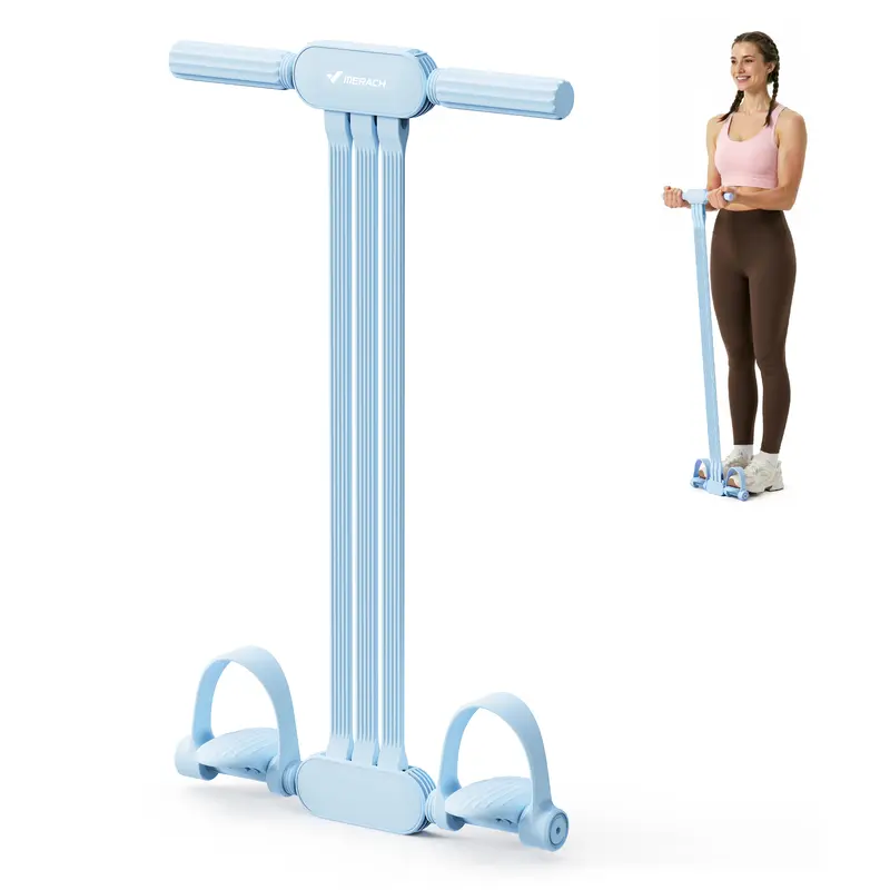 Merach Multifunction Pedal Resistance Band – Full-Body Workout for Home, Yoga, Sit-ups & Core Training