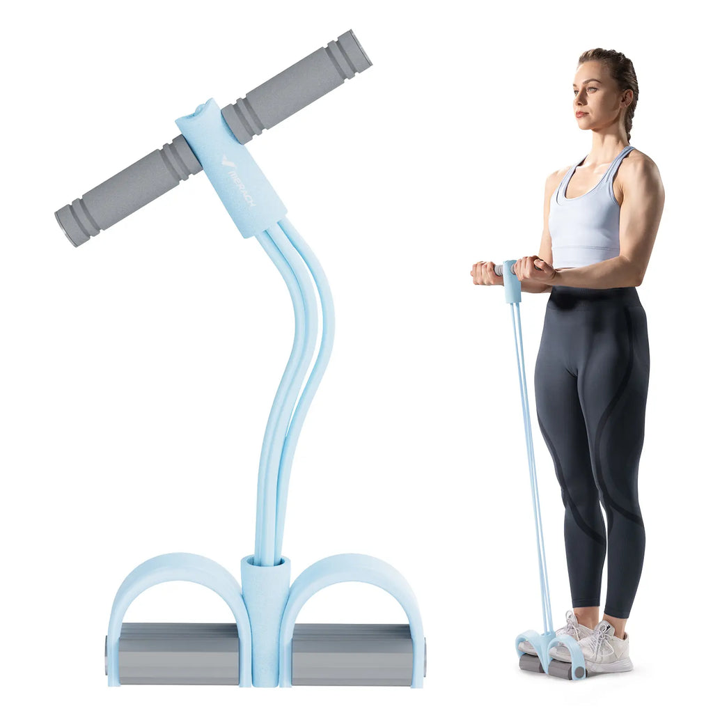 Merach Multifunction Pedal Resistance Band – Full-Body Workout for Home, Yoga, Sit-ups & Core Training
