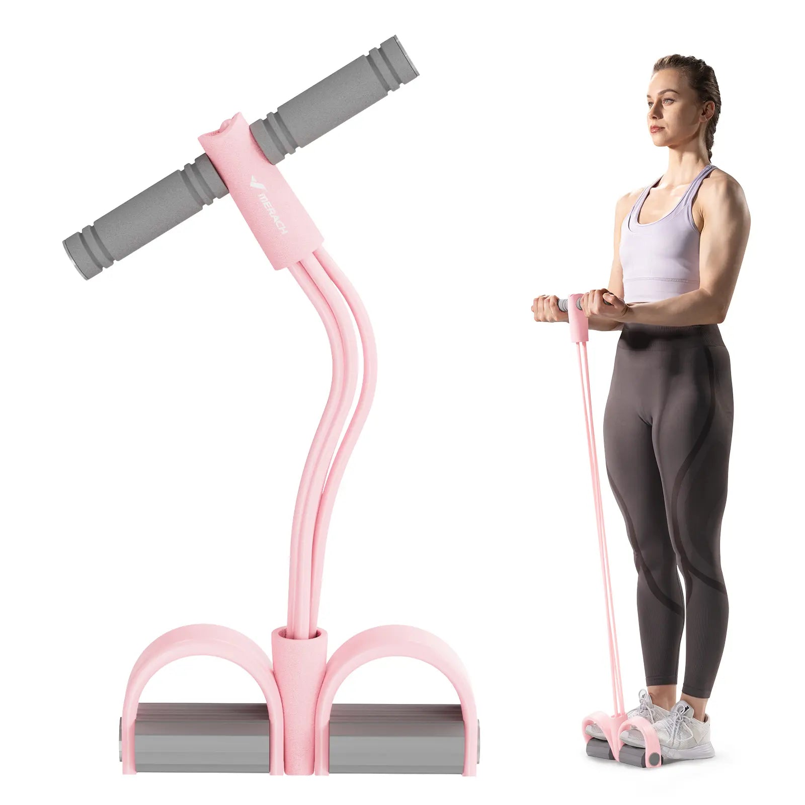 Merach Multifunction Pedal Resistance Band – Full-Body Workout for Home, Yoga, Sit-ups & Core Training
