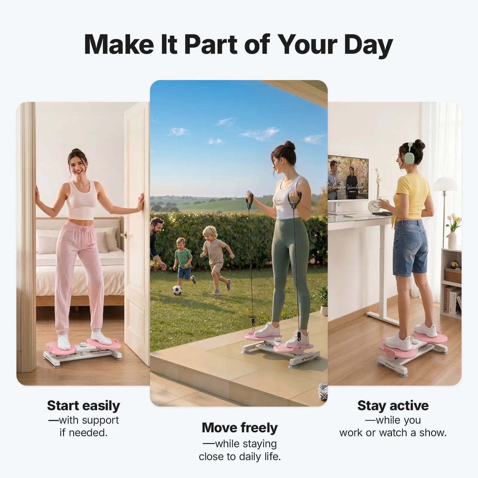 Merach Waist Twist Machine – Toned Abs & Core Trainer, Non-Slip, Ultra-Quiet, No Assembly Required