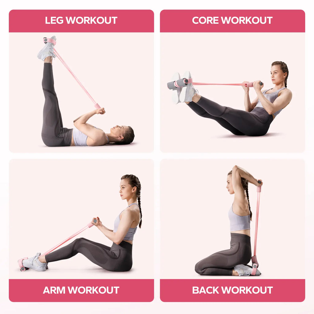 Merach Multifunction Pedal Resistance Band – Full-Body Workout for Home, Yoga, Sit-ups & Core Training