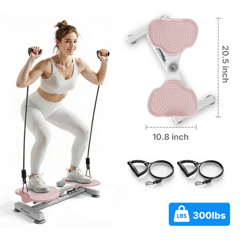 Merach Waist Twist Machine – Toned Abs & Core Trainer, Non-Slip, Ultra-Quiet, No Assembly Required